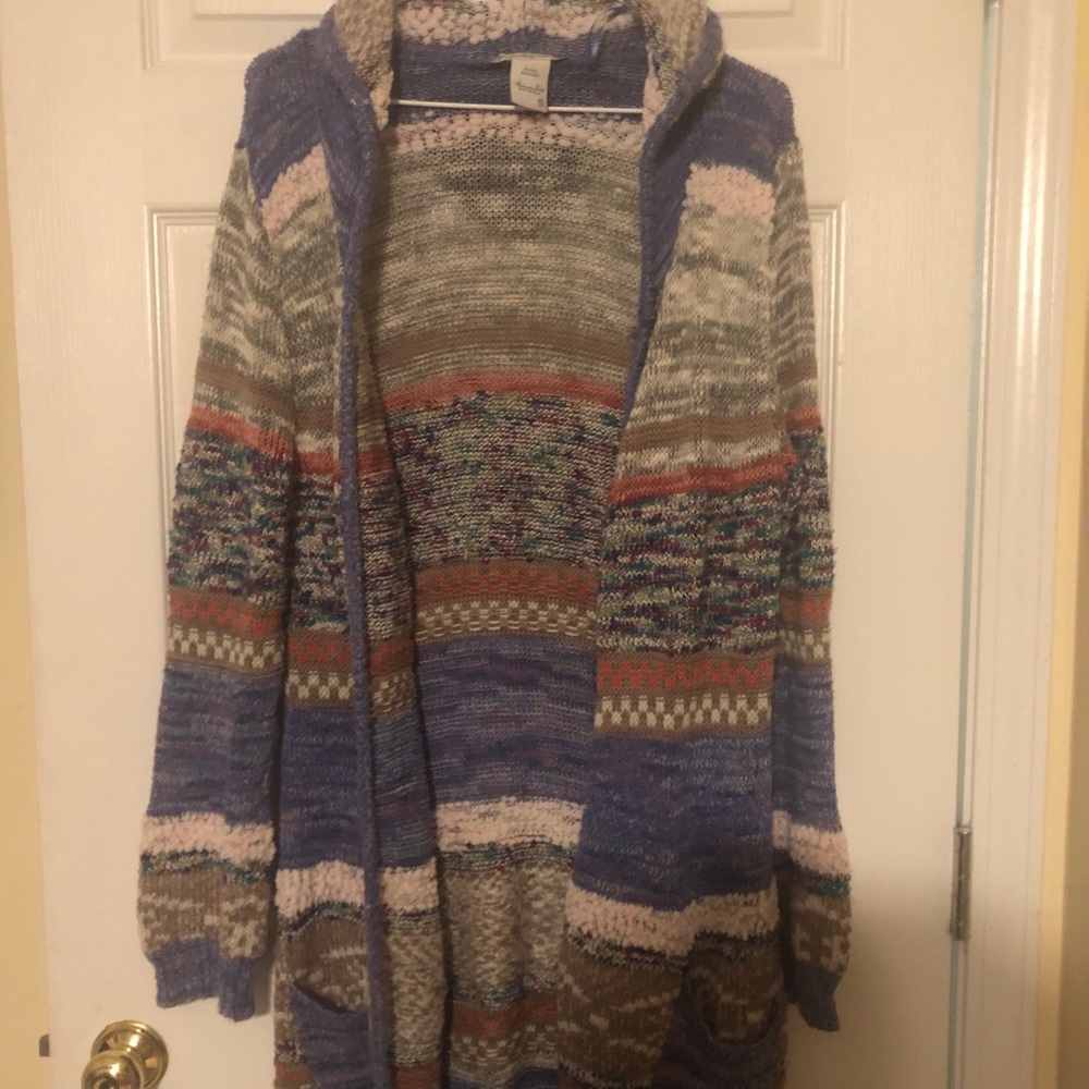 American Rag striped open cardigan